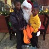 Santa and Ridgeway children.