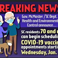 Vaccine availability for 70+