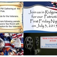 Patriotic Festivities in Ridgeway July 3rd 6 pm